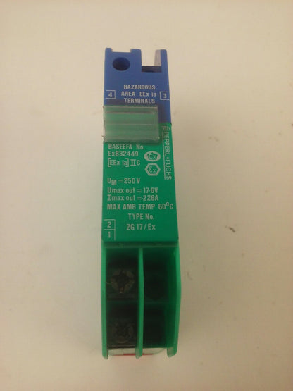 PEPPERL + FUCHS PEFUSAFE SOLENOID DRIVER ZG17/EX / 832449