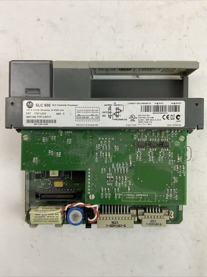 ALLEN BRADLEY 1747-L543 SER C SLC CONTROLLER PROCESSOR 1747-OS401 SER C FRN 11