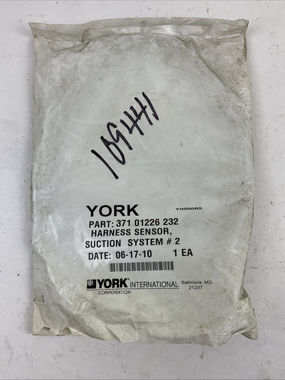 YORK 371 01226 232 HARNESS SENSOR SUCTION SYSTEM # 2