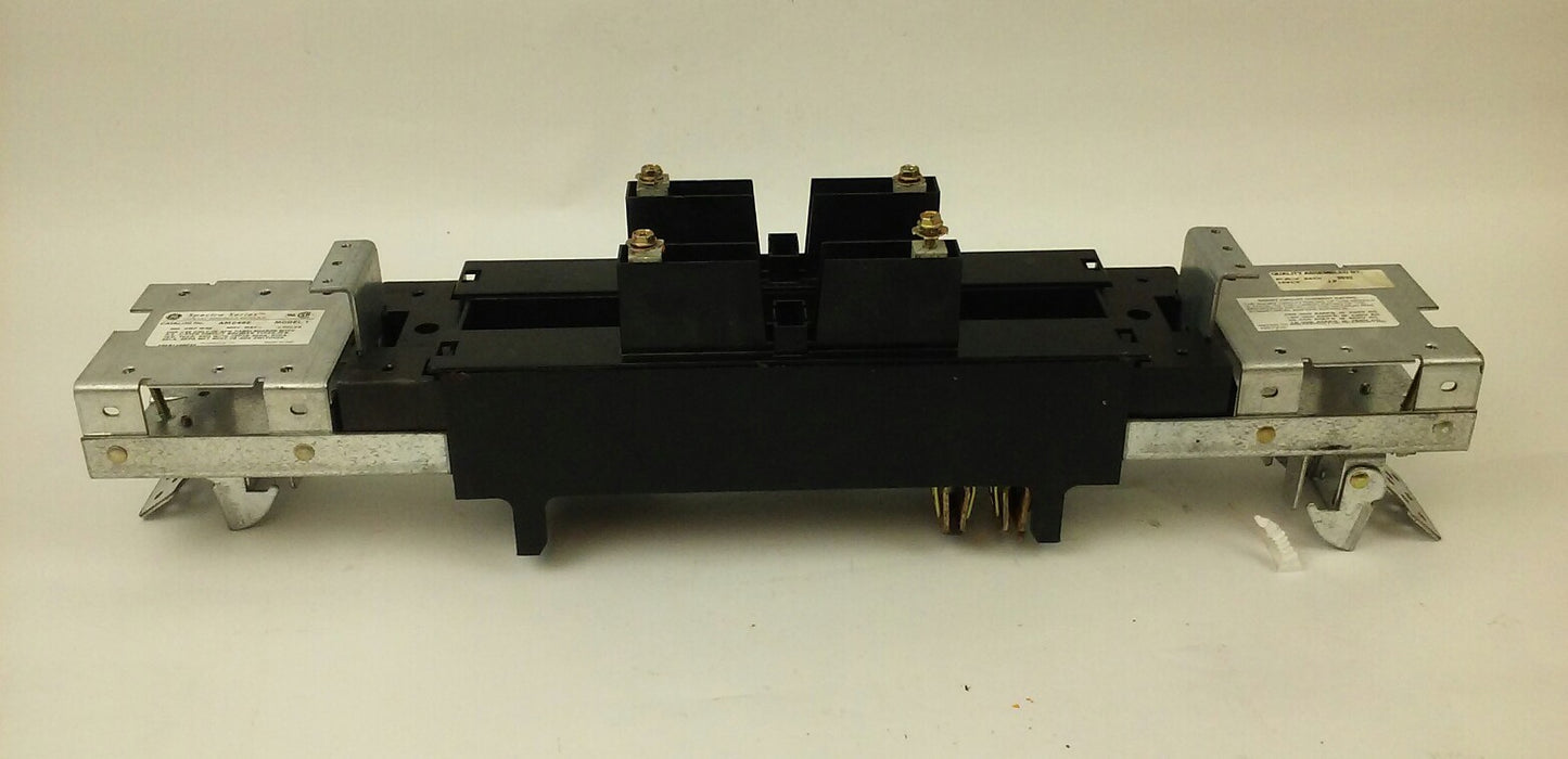 GE AMC4SE CIRCUIT BREAKER MODULE MODEL 1, 300A, 600V, 4P, USED GOOD CONDITION
