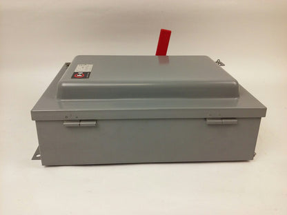 CUTLER HAMMER 4105H2432H, H.D. SAFETY SWITCH, 60A, 600VAC, 4 POLE, MAX H.P. 50