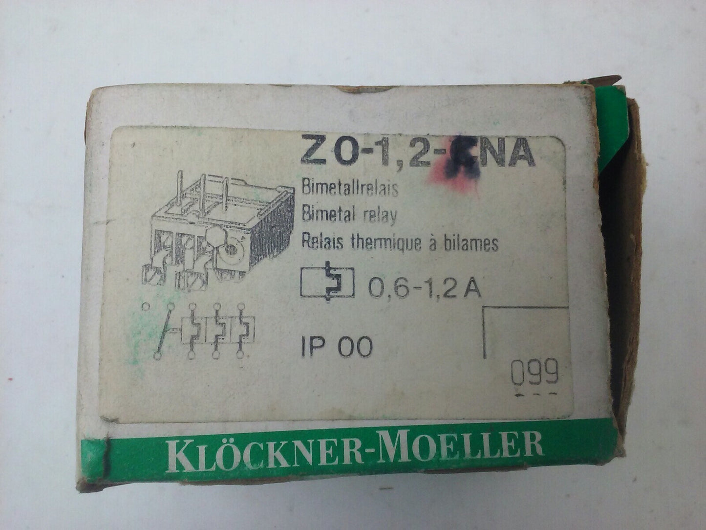 KLOCKNER MOELLER Z0-1,2-KNA OVERLOAD RELAY 600V 4A Z012-KNA, Z0-1,2-CNA ?