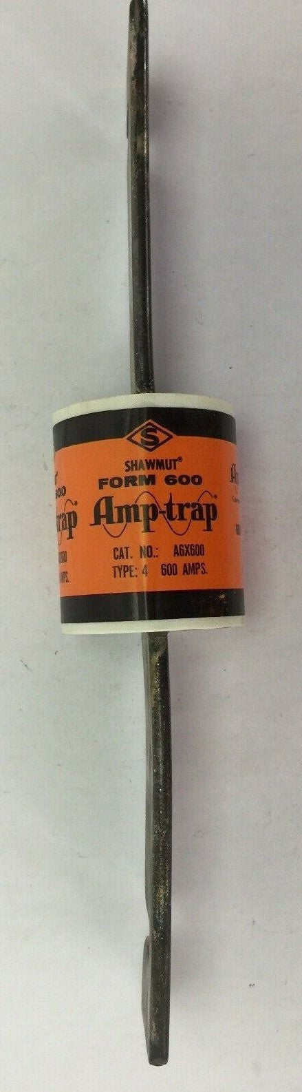 SHAWMUT AMPTRAP A6X600 FUSE 600 AMP 600 VOLTS AC/DC TYPE 4 FORM 600