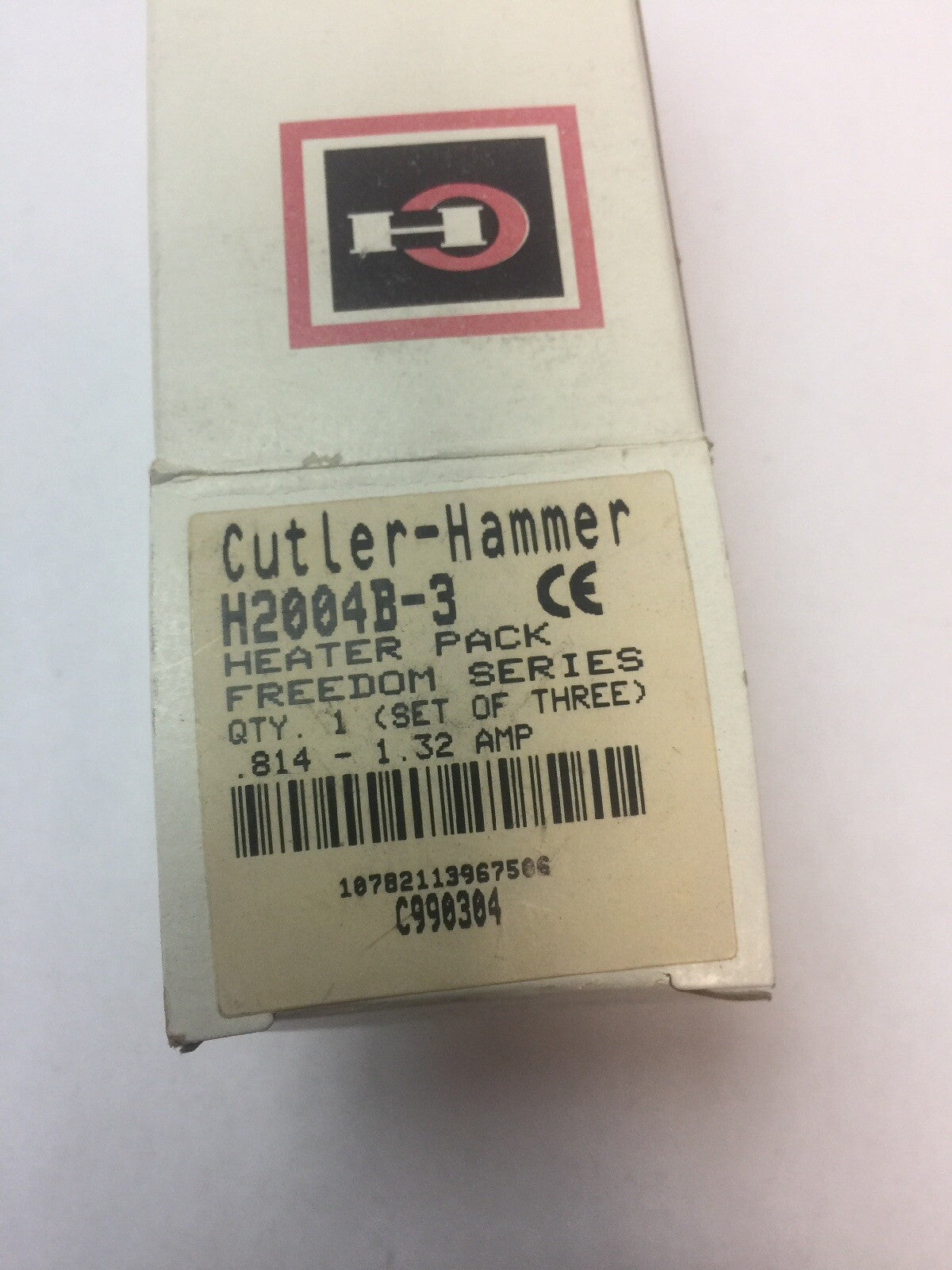 CUTLER HAMMER H2004B-3 FREEDOM SERIES HEATER PACK (SET OF THREE) 0.814-1.32 AMP