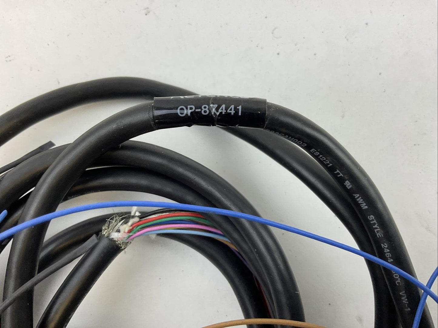 KEYENCE OP-7441 POWER I/O CABLE