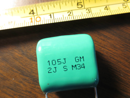 CAPACITOR ? ? ? 105J GM 2J 5 M34 - NEW SURPLUS - LOT of 18