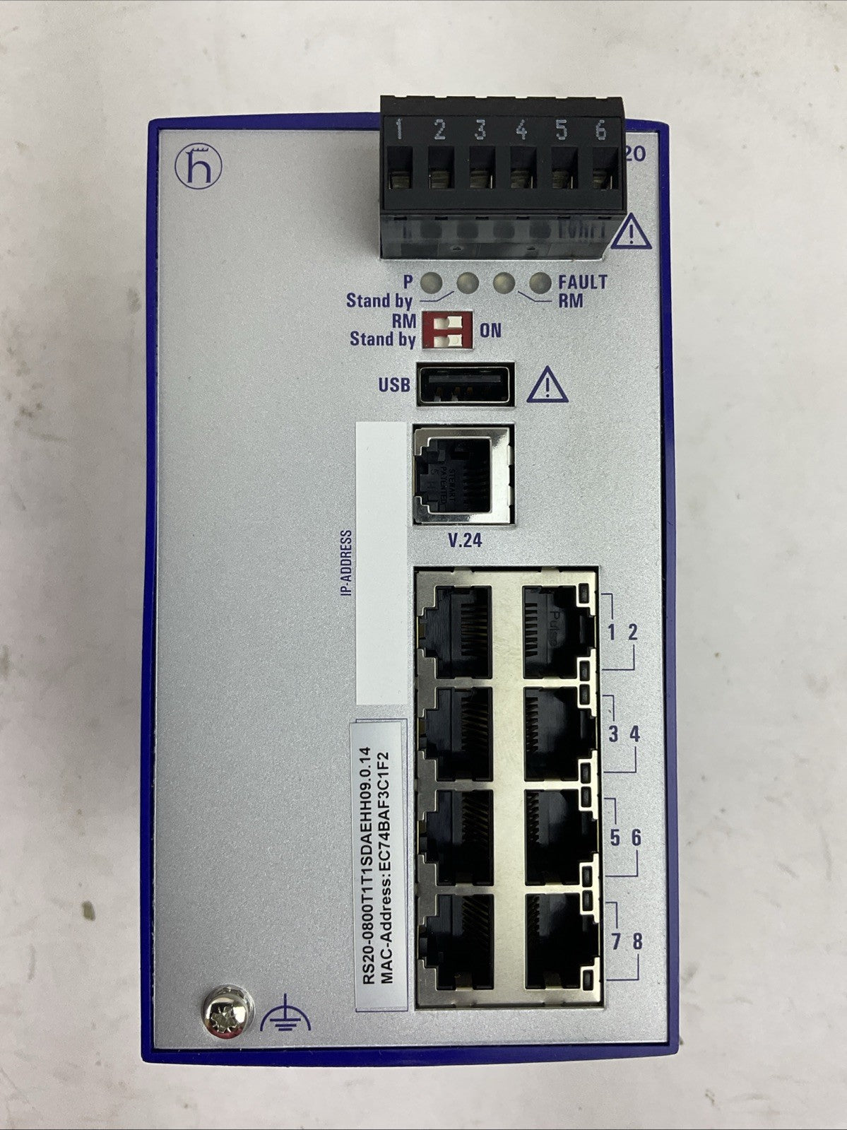HIRSCHMANN RS20-0800T1T1SDAE RAIL SWITCH SW REL 09.1.14