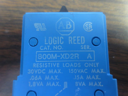 ALLEN-BRADLEY 800M-XD2R LOGIC REED CONTACT BLOCK 1 N.O. - NEW SURPLUS - Ser. A