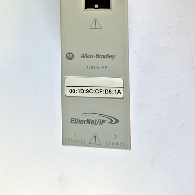 ALLEN BRADLEY 1783-ETAP ETHERNET/IP TAP SER.A FW 2.002 3PORT 27.6VDC