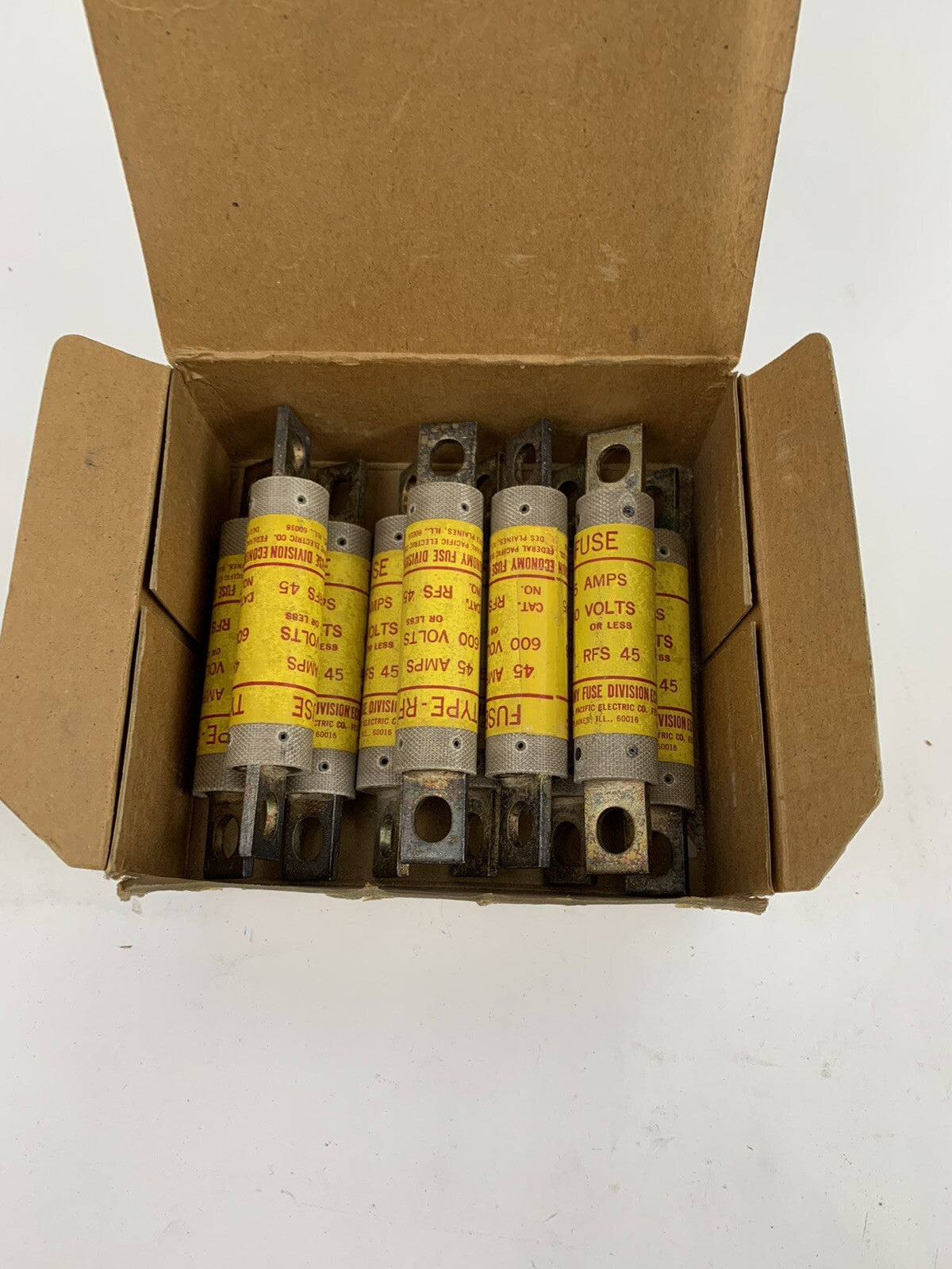 Economy Fuse RFS45 45A 600V Type-RF Fuse "Lot of 10"
