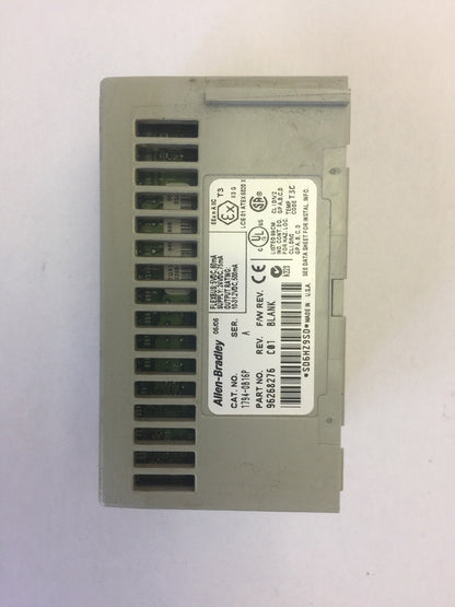 ALLEN BRADLEY 1794-OB16P 24VDC SOURCE OUTPUT MODULE SER A REV C01 F/W REV BLANK