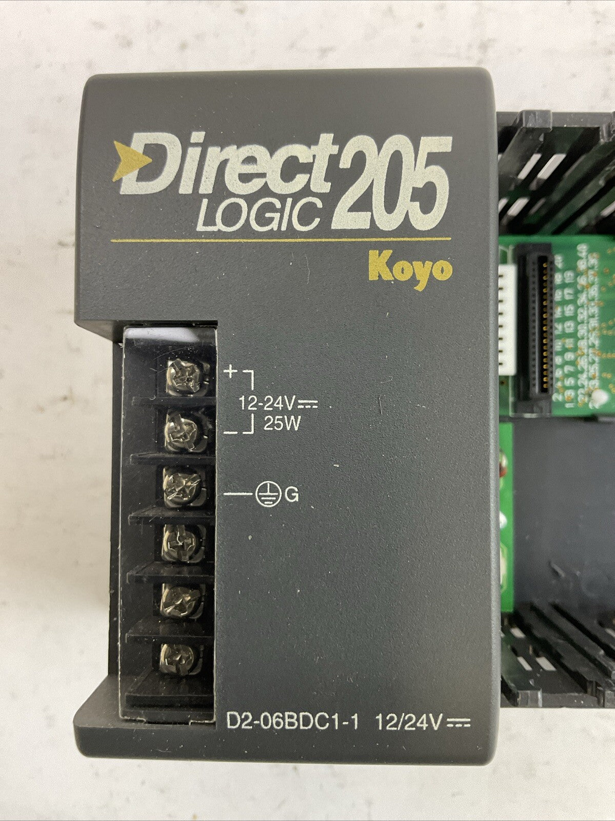 AUTOMATION DIRECT D2-06BDC1-1 POWER SUPPLY 6-SLOT RACK 12/24VDC KOYO DIRECT 205