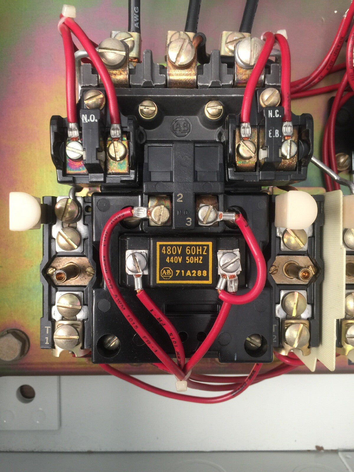 ALLEN BRADLEY 1212-BAB DUPLEX PUMP CONTROL 575V 10HP 3PH COIL 480V 60HZ