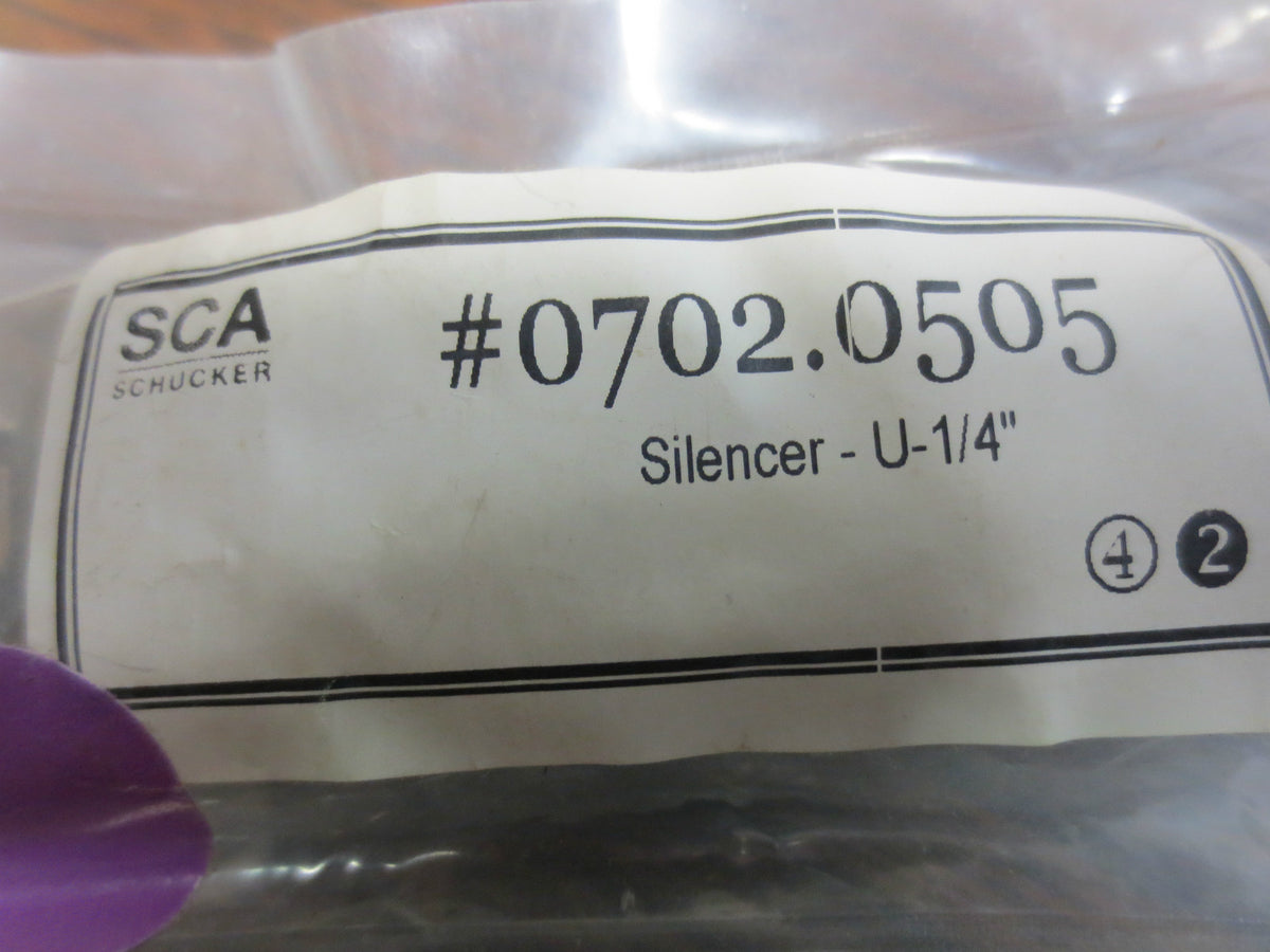 FESTO SILENCER U-1/4" - SCA SCHUCKER # 0702.0505 - NEW SURPLUS