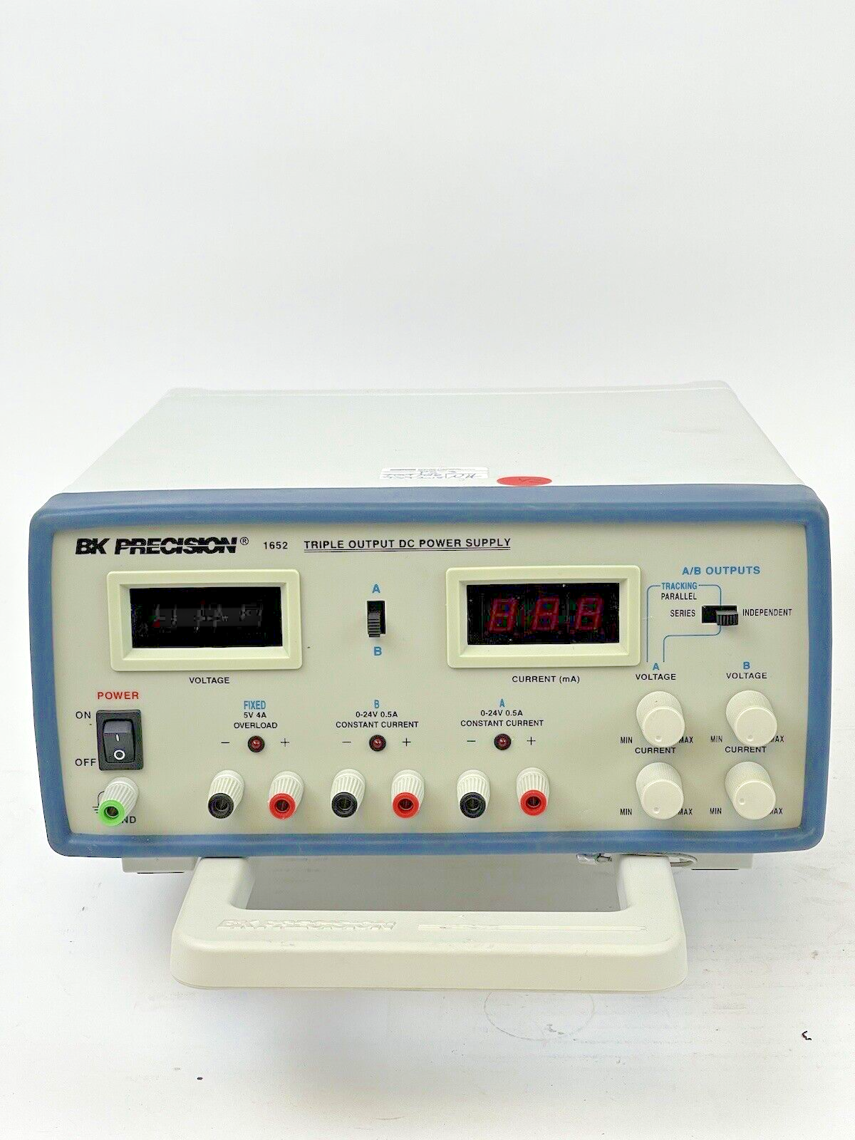 BK PRECISION - 1652 - 3 Output DC Digi Pwr Sply, (2)24V/500mA, (1)5V/4A, 120V