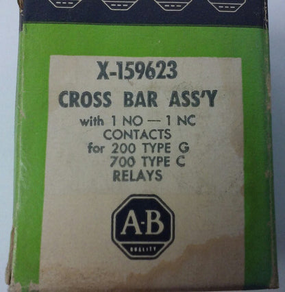 ALLEN BRADLEY X-159623 CROSS BAR ASSEMBLY FOR 200 TYPE G AND 700 TYPE C RELAYS