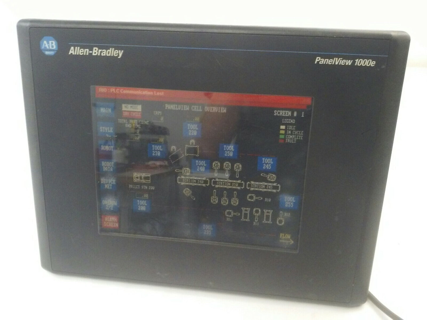 ALLEN BRADLEY 2711E-T10C6 SER. D REV. A  PANELVIEW 1000E TERMINAL FRN 5.14