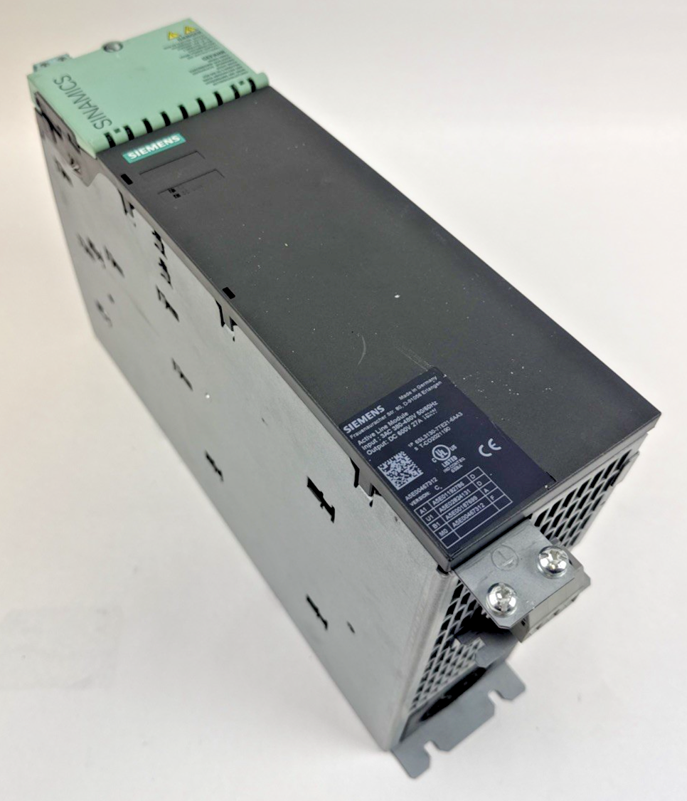 SIEMENS 6SL3130-7TE21-6AA3 SINAMICS LINE MODULE 16KW 27A 600VDC 480V 50/60HZ