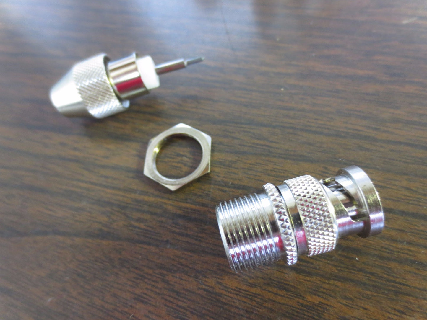 BNC CONNECTOR (?) - TAPERED END - NEW SURPLUS - LOT of 8