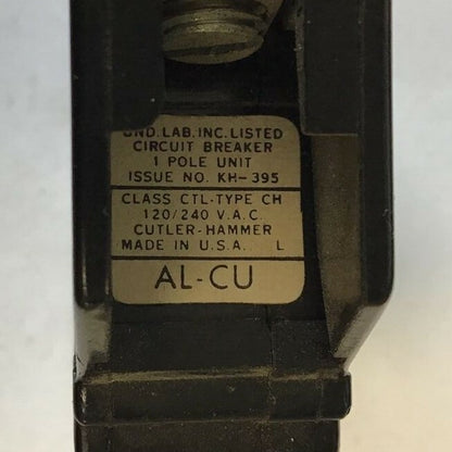 CUTLER HAMMER CH140 CIRCUIT BREAKER 40A 120/240VAC 1POLE CLASS CTL**LOTOF2**