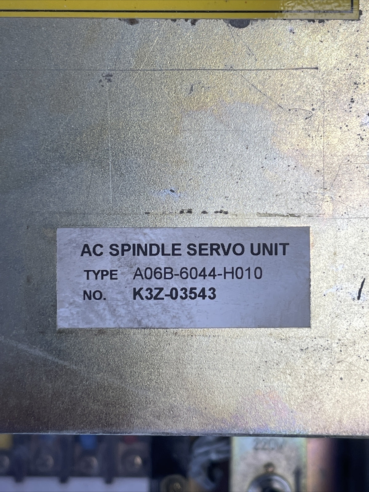 FANUC A06B-6044-H010 AC SPINDLE SERVO UNIT