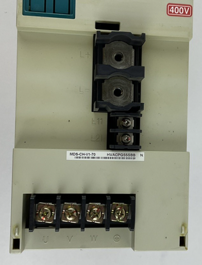MITSUBISHI MDS-CH-V1-70 SERVO DRIVE UNIT 7KW 648V H/W VER.N 15A 240HZ