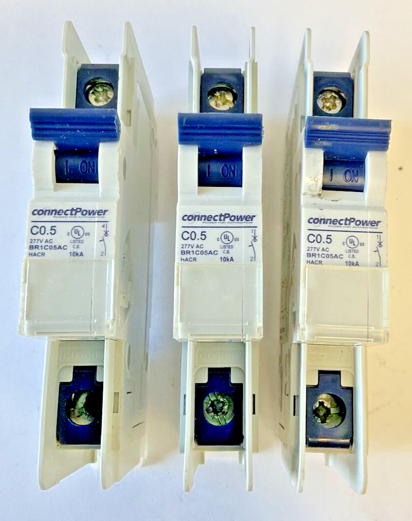 CONNECT POWER BR1C05AC CIRCUIT BREAKER C0.5 277VAC 10KA ***LOTOF3***