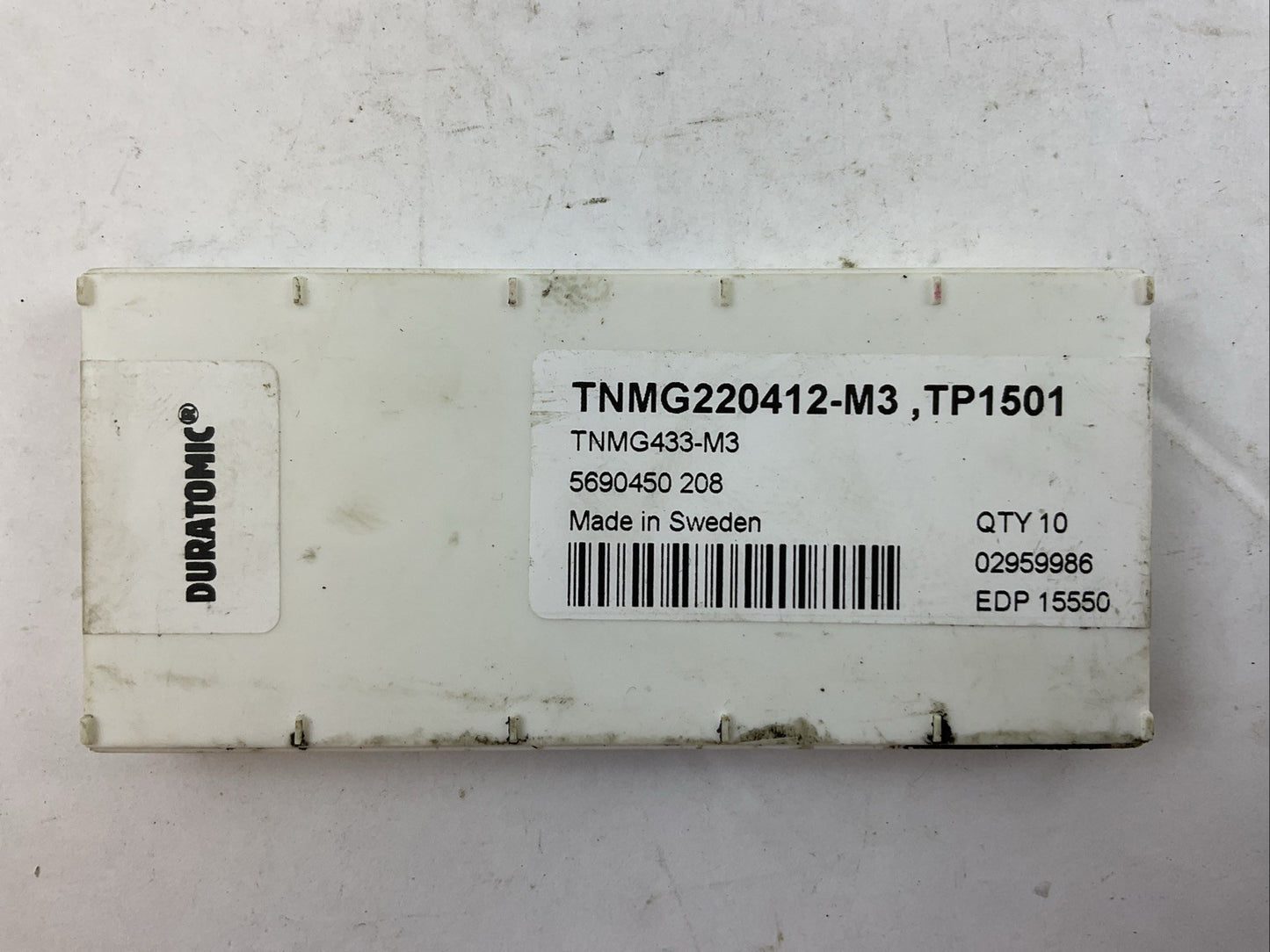 SECO TNMG220412-M3 TP1501 TNMG433-M3 CARBIDE INSERT (BOX OF 10)