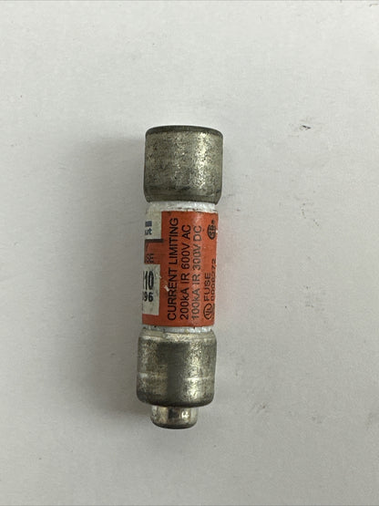 FERRAZ SHAWMUT ATDR10 TIME DELAY CLASS CC FUSE 10AMP 600VAC 300VDC (LOT OF 6)