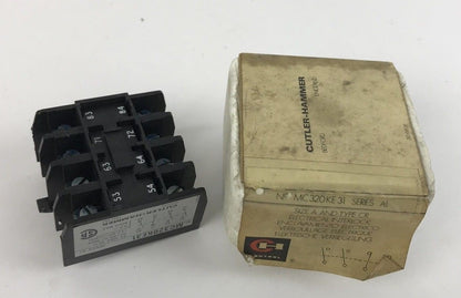 Eaton Cutler Hammer MC320KE31 Size A Type CR Electrical Interlock Ser. A1 (NEW)