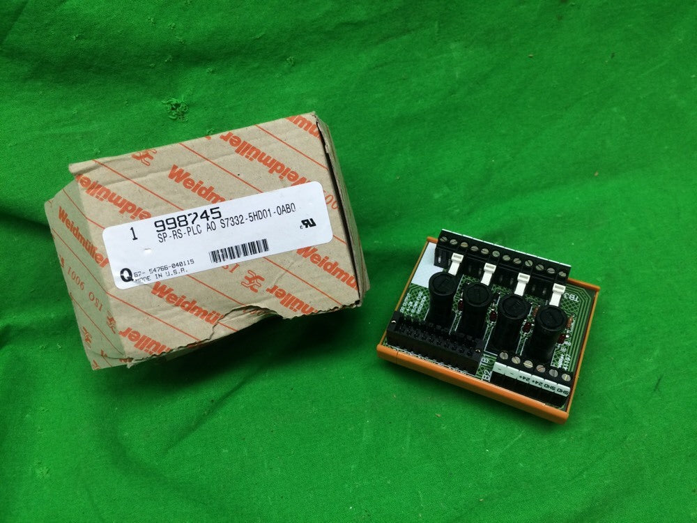 WEIDMULLER SP-RS-PLC AO S7332-5HD01-0AB0 ANALOG OUTPUT MODULE 998745