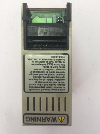 BANNER ES-GA-5A MACHINE SAFETY RELAY 24VDC OR 115VAC 250mA / 100mA