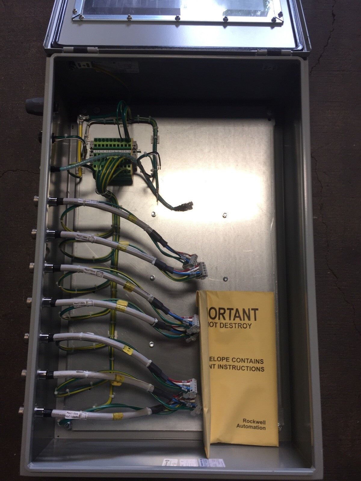 ALLEN BRADLEY 1000-10WZK-BASE LOGIX PANEL HOFFMAN CSD30248W/SPL INDUSTRIAL CONTR