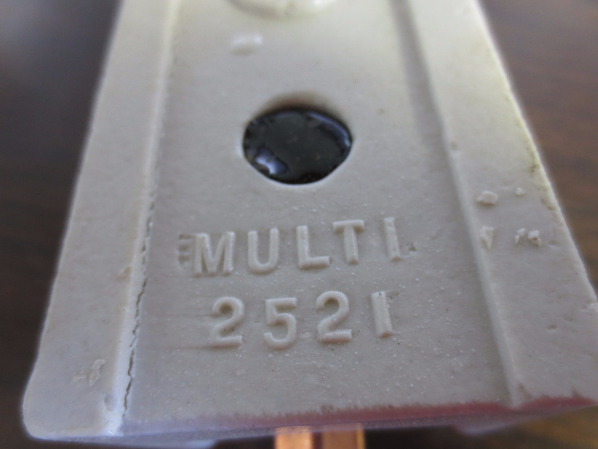 MULTI-UNION 2521 CARTRIDGE FUSE HOLDER, PORCELAIN BASE 388-425 31-60A, 600V 2pcs