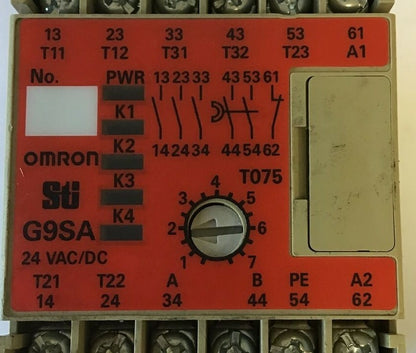 OMRON G9SA-321-T075 SAFETY RELAY UNIT 24VAC/VDC