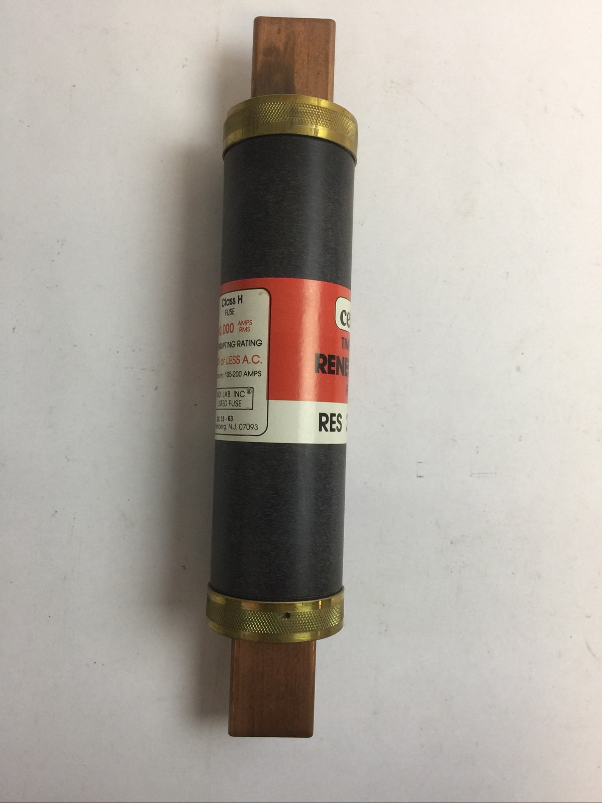 CEFCO RES200 CLASS H TIME LAG RENEWABLE FUSE 200AMP 600VAC