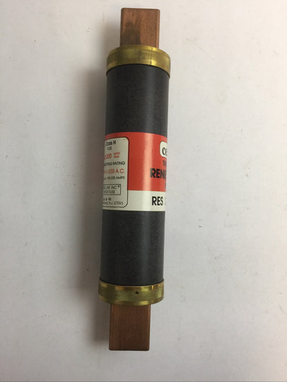 CEFCO RES200 CLASS H TIME LAG RENEWABLE FUSE 200AMP 600VAC