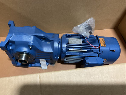 SEW-EURODRIVE KH77B DRN100L4/BE5HR GEARMOTOR rpm 1758/57 V230/460 YY/Y HZ 60