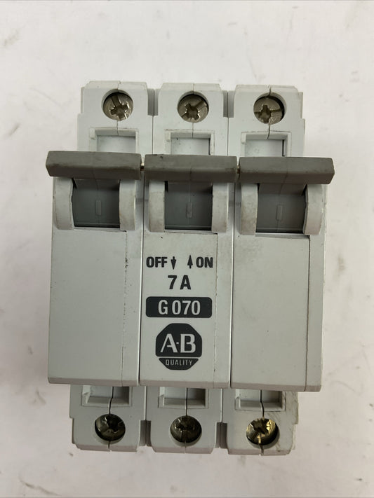 ALLEN BRADLEY 1492-CB3G070 MANUAL MOTOR CONTROLLER 7A SER B