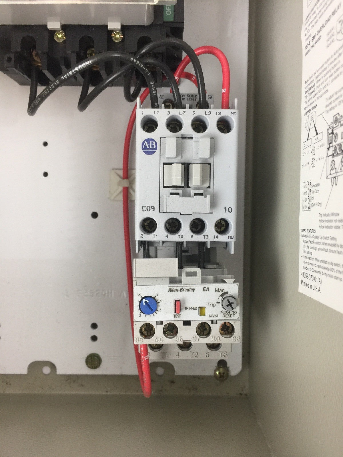 ALLEN BRADLEY 112-C09ABDA1E COMBINATION MOTOR CONTROLLER W/DISCONNECT SWITCH