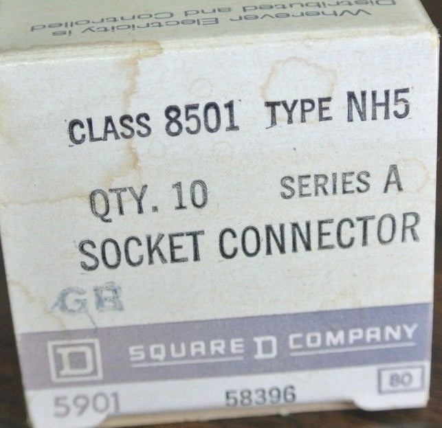 SQUARE D NH5 (1) NH6 (2), NH 34 (1) SOCKET END PLUGS, CONNECTORS RETAINER CLIPS