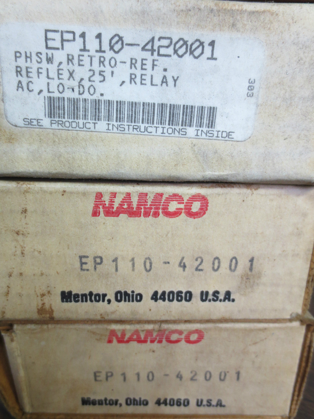 NAMCO EP110-42001 POLARIZED VISIBLE LIGHT PHOTOSWITCH / SENSOR - NEW SURPLUS
