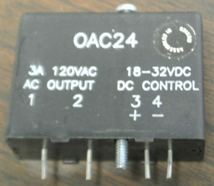 LOT of 4 / CRYDOM OAC24 AC OUTPUT MODULE / 3A 120VAC / 18-32VDC