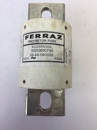 FERRAZ A025R500IL PROTISTOR FUSE 500VAC 500AMP