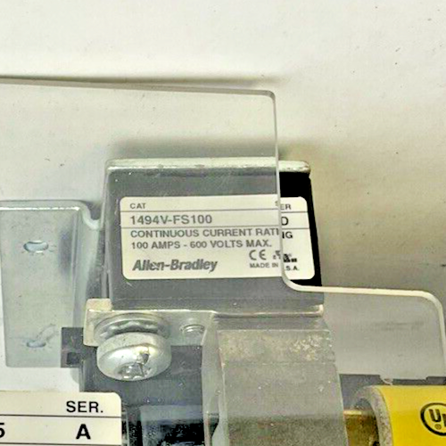 ALLEN BRADLEY 2100-IN012*-EN-P FUSIBLE DISCONNECT SWITCH 1494V-DS100/1494V-FS100