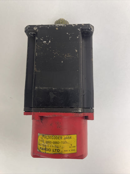 FANUC A06B-0371-B575 AC SERVO MOTOR OUTPUT 90VAC 2.5A PULSECODER A860-0360-T001
