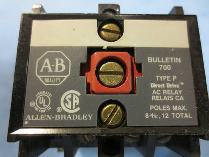 ALLEN-BRADLEY 700-P400A1 Ser. B - AC RELAY