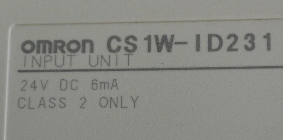 OMRON CS1W-ID231 PLC INPUT MODULE - 24VDC / 32-PT / 6mA
