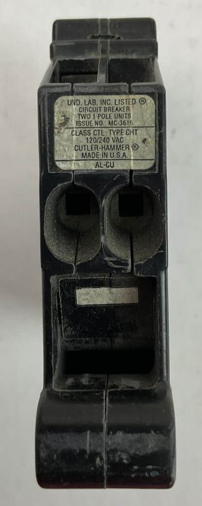 CUTLER HAMMER CHT1520 2POLE 15/20AMP 120/240VAC CIRCUIT BREAKER