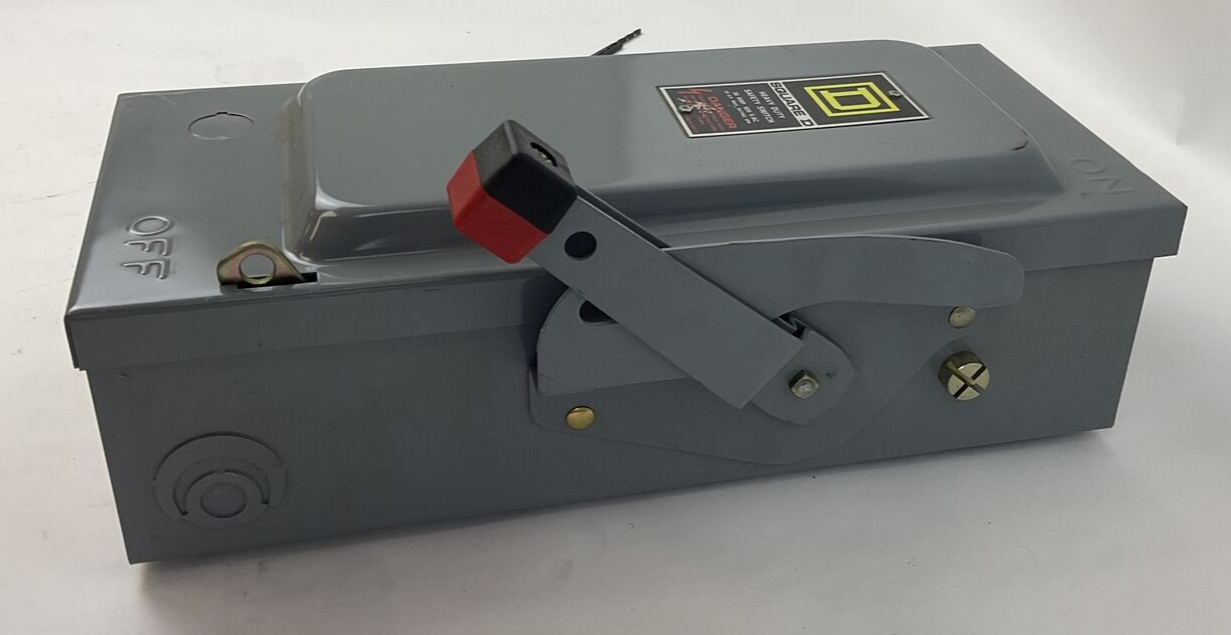 SQUARE D HU361 SAFETY SWITCH NON-FUSIBLE SER.ER  30A 600V